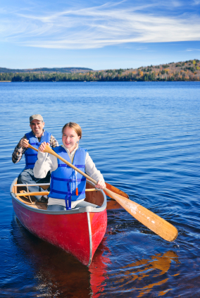 Couple on Canoe